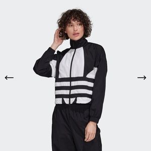 Womens Adidas Big Trefoil track Jacket size Large